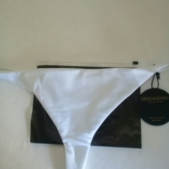 Mochi Swimsuit white Bathing Bikini BOTTOMS Bella - Picture 4 of 7